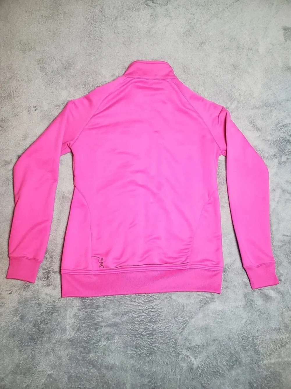 Under Armour Girls Bright Pink Zip-Up Athletic Jacket